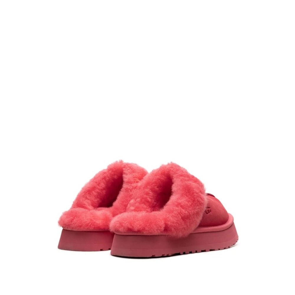NWB UGG Disquette Shearling Platform Slippers Pink Size 7 - Picture 5 of 12
